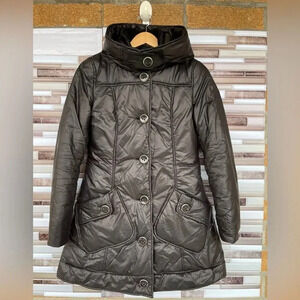 Mackage Black Leather Trim /wool jacket size small